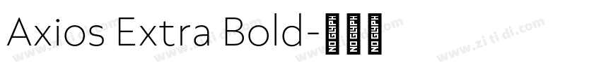 Axios Extra Bold字体转换